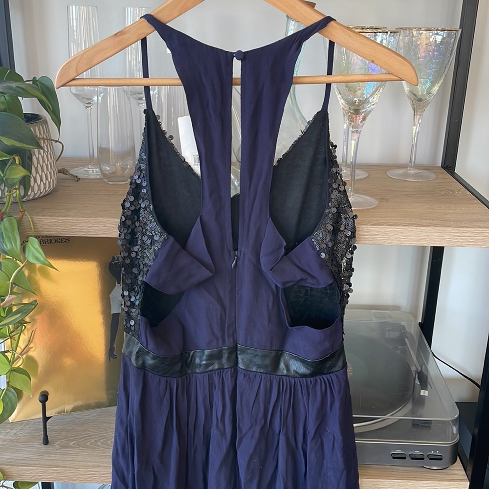 ASTR from Nordstrom Navy and Black sequin maxi dress - Picture 3 of 4